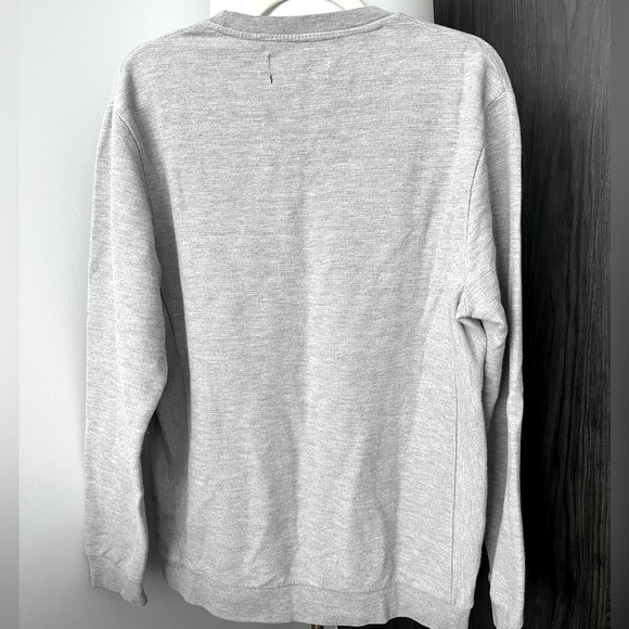 ZARA Essential Daily Crewneck Light Grey Sz XL - Picture 3 of 3